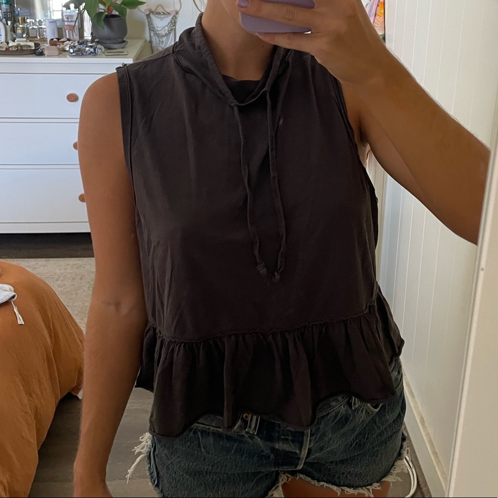 Free People Peplum Workout Top